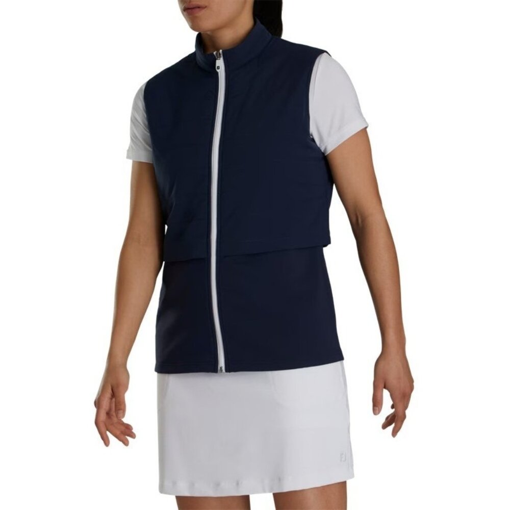 NEW FootJoy Women's XS Layered Insulated Golf Vest – Navy Blue